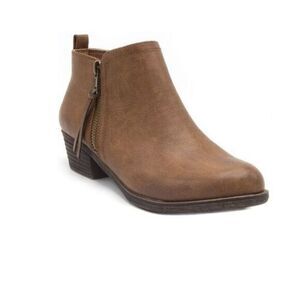 Rampage Ankle Boot sz 5 Booties Zip Distressed NEW # Bag J-48